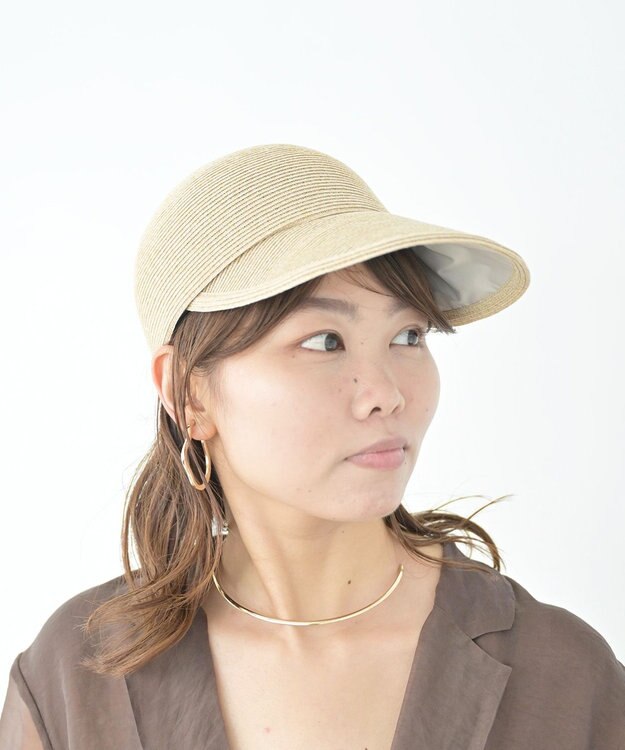 ATRENA 【日本製】ブレードツバ広CAP ベージュ