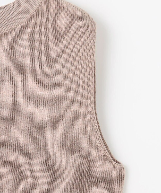 J.PRESS LADIES 【洗える】DRALON MERINO ニット ベスト ベージュ系
