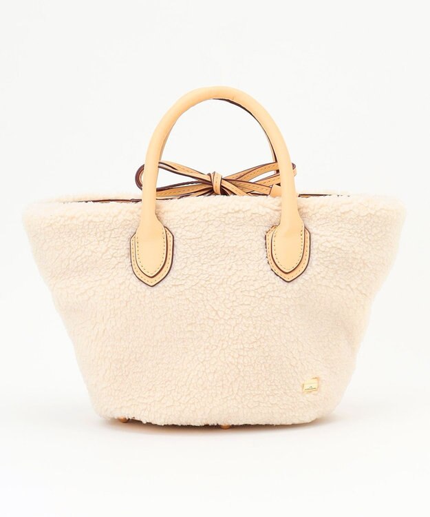 LA BAGAGERIE エコファー　バケツハンドバッグ オフホワイト