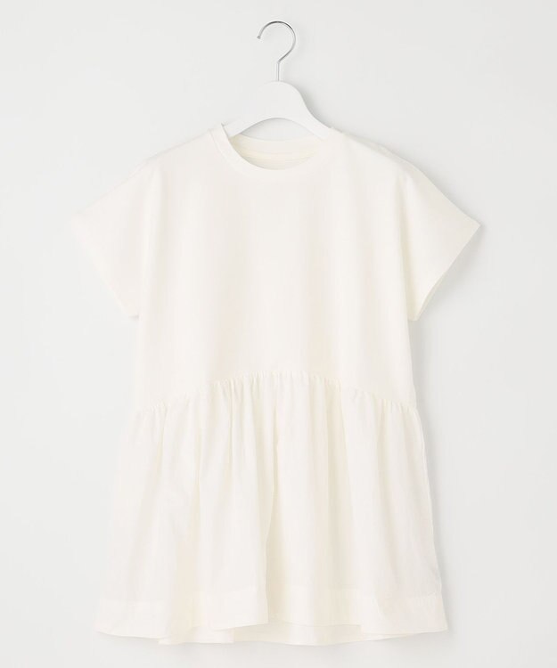 UNFILO L 【GLOW 6月号掲載/接触冷感/ストレッチ】BEAUTY FORM タフタコンビTシャツ ホワイト