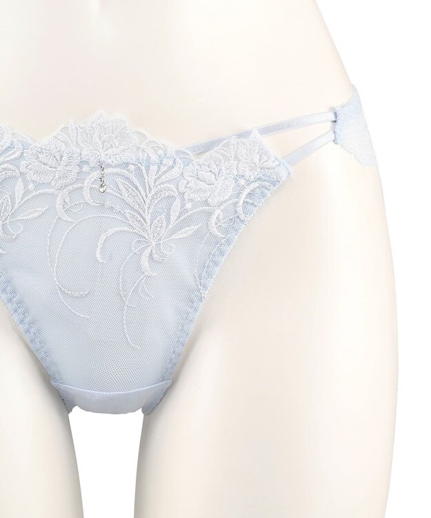 San-ai Resort（三愛水着楽園） エレガントコレクション【2502】デザインバックレースショーツ ブルー
