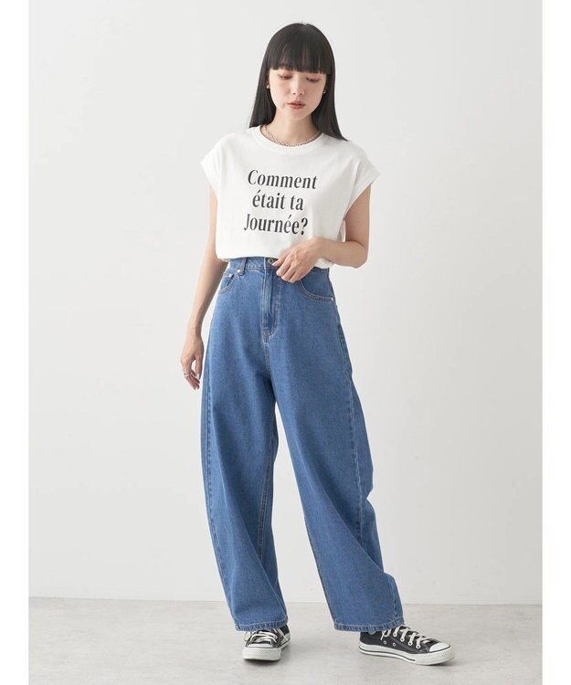 earth music&ecology デニムエッグパンツ Indigo