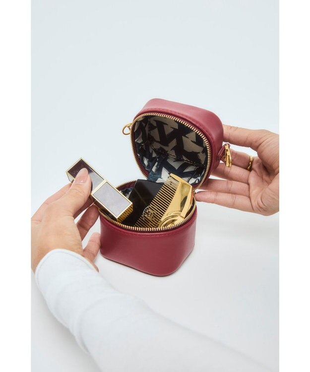 style code 【VerdeVari/ヴェルデヴァリ】TINY VANITY BAG レッド