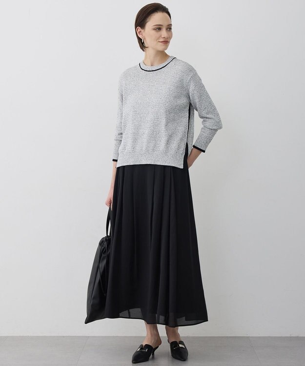 ICB 【先行予約】 ハイツイストドライメッシュ フレアスカート ブラック