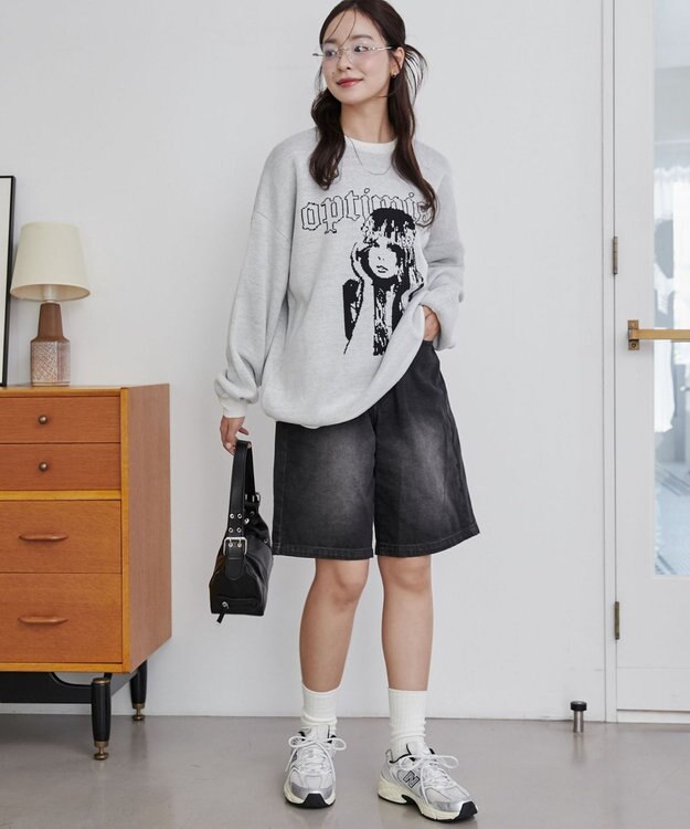 WEGO グラフィックニットBIGプルオーバー 柄13