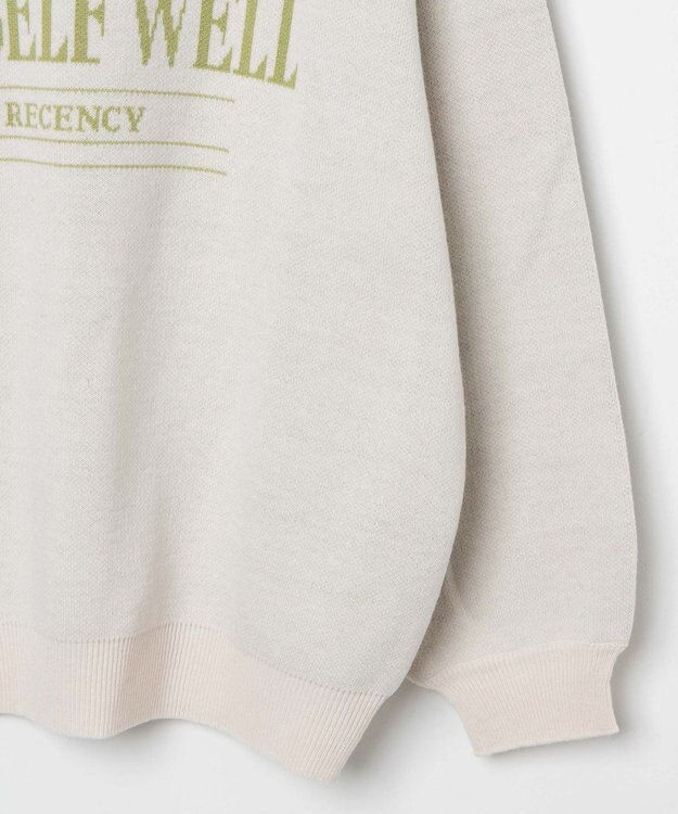 WEGO ジャガードニットプルオーバー ホワイトアイボリー