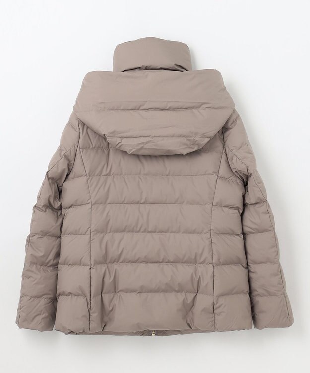 ANY 【洗濯機可能/羽毛100%使用/撥水/フード取り外し可能】楽映えリッチミドル丈ダウン モカ