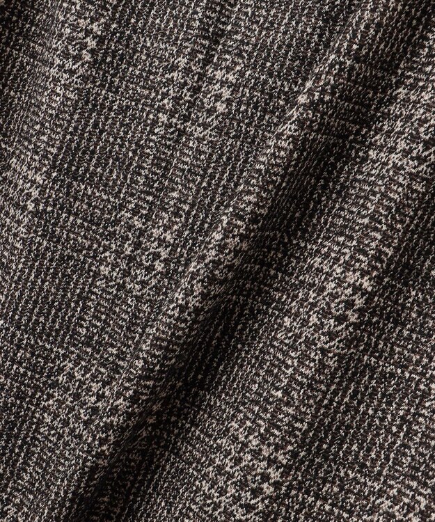 J.PRESS LADIES 【洗える】チェック ジャカード ナロー スカート ブラウン系5