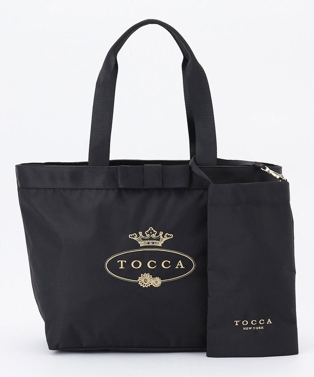 TOCCA 【A4サイズ対応・撥水・サスティナブル素材】LOGO RAIN 2SET BAG バッグ ブラック系