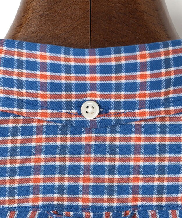 J.PRESS MEN オーガニックコットンダブルチューブマルチチェック シャツ ブルー系3