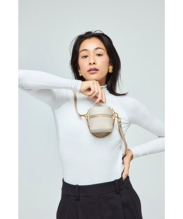 style code 【VerdeVari/ヴェルデヴァリ】TINY VANITY BAG グレージュ