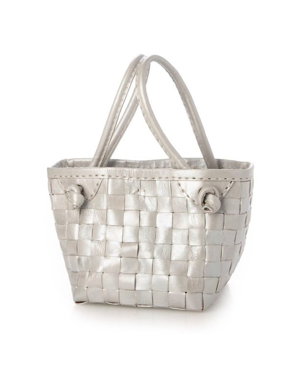 UNBILLION ピークスピーク PEAKS PEAK / 牛革レザーメッシュ3wayトートS シルバー