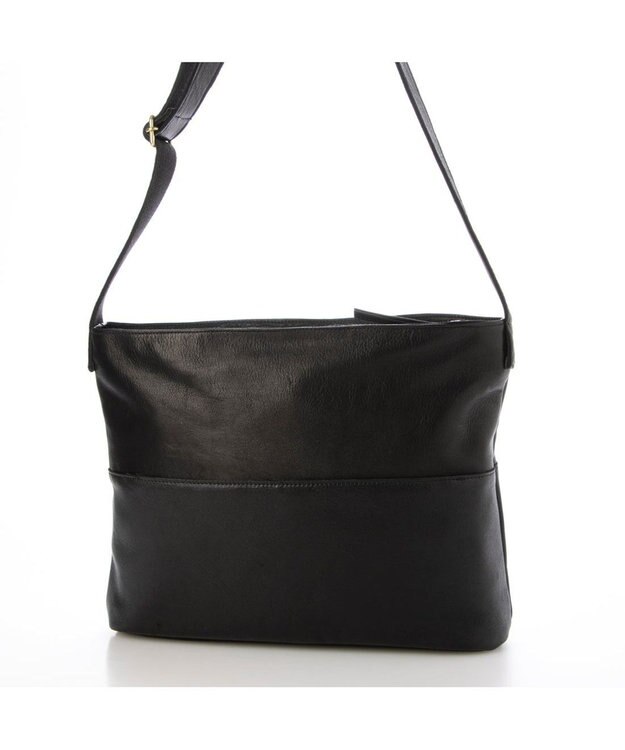 UNBILLION ペルケ perche / ガーメントレザー・サスティナブルボディーショルダー ブラック