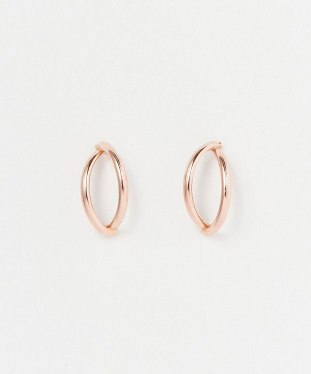 Phoebe 【K10】ダブルハーフプープピアス　ローズゴールド ローズゴールド
