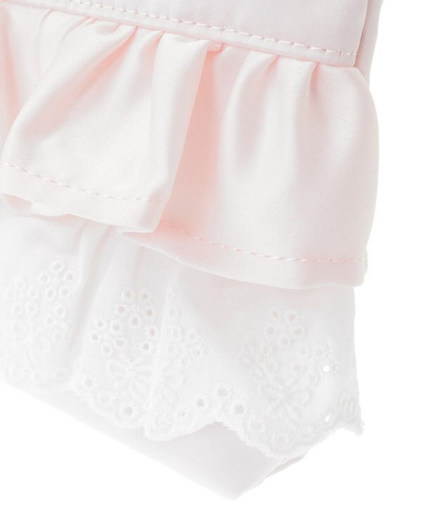 Maison de FLEUR フロントフリルポーチ Pink