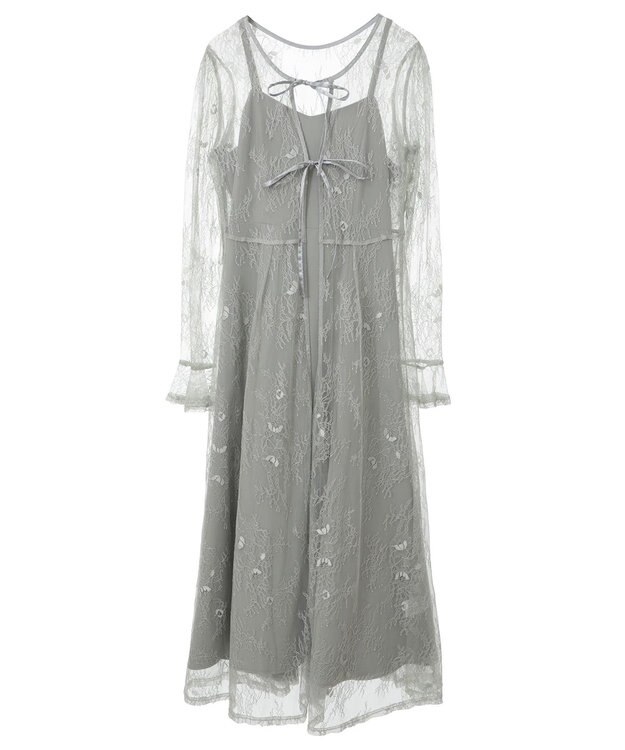 earth music&ecology SET2点レースワンピース＋キャミワンピース ミント