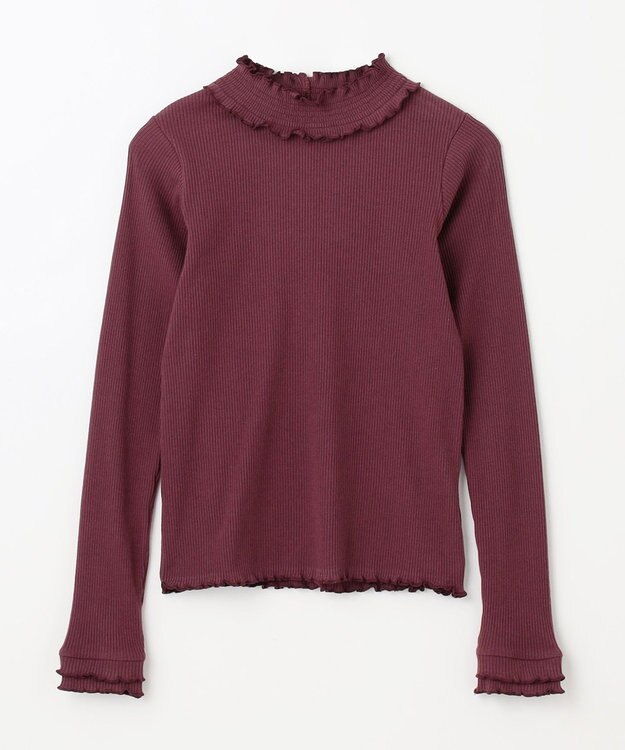 ANY KIDS バックリボン カットソー ボルドー