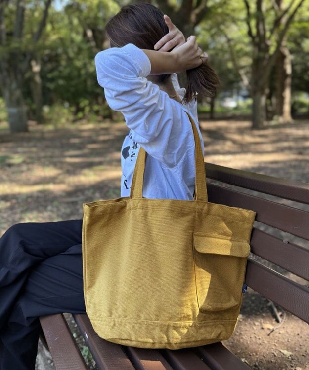 ROOTOTE 3066【A4サイズ収納】SN.ミディアム.リサイクルコットン-B 07：カーキ