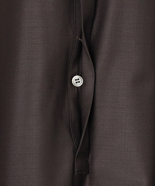 23区 S 【R(アール)】ウールトロストレッチ 長袖ワンピース ダークブラウン系