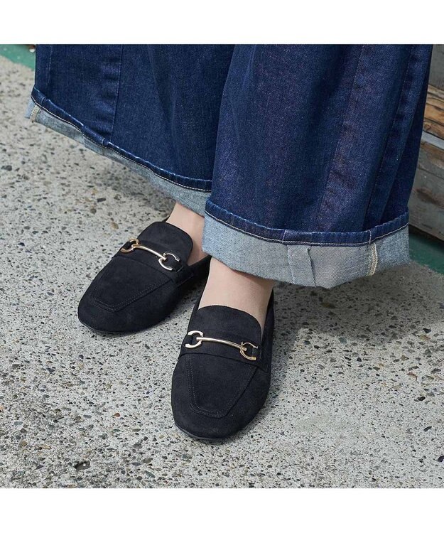 ing <ing>【WEB限定】【レイン対応】ビットローファー ブラックスエード