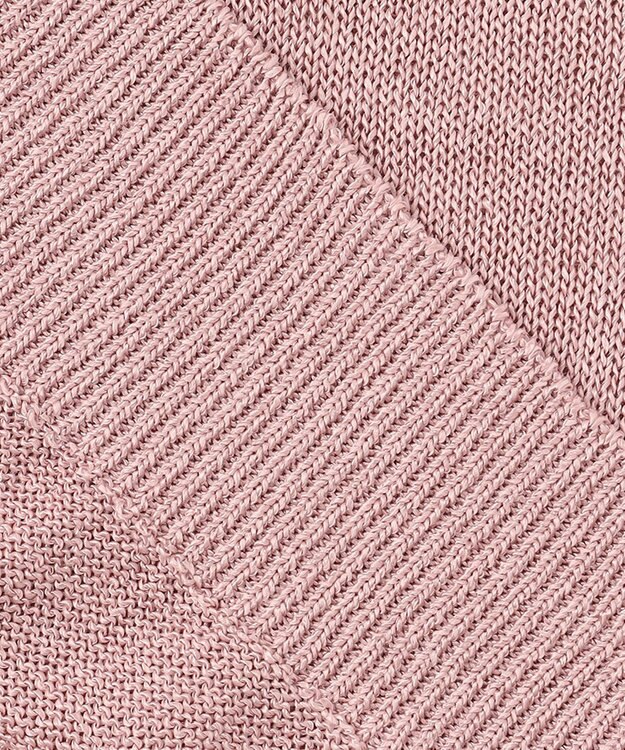 ICB 【WEB限定カラーあり・洗える】ペーパーブレンドシャインニット Vネックプルオーバー ピンク系［WEB限定］