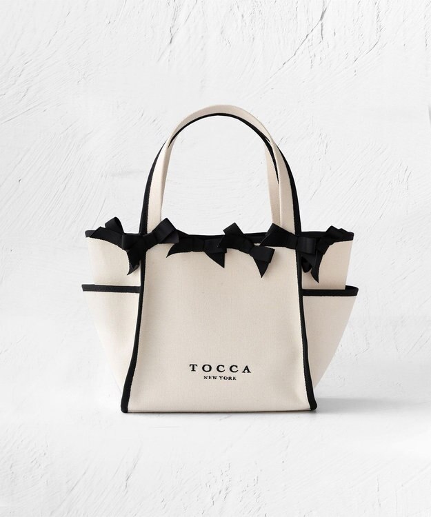 TOCCA OCTUPLE RIBBON TOTE M トートバッグ M ブラック系5