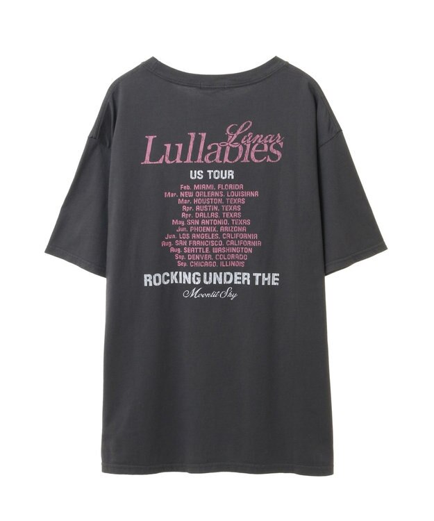 earth music&ecology ツアープリントＴシャツ Charcoal Gray