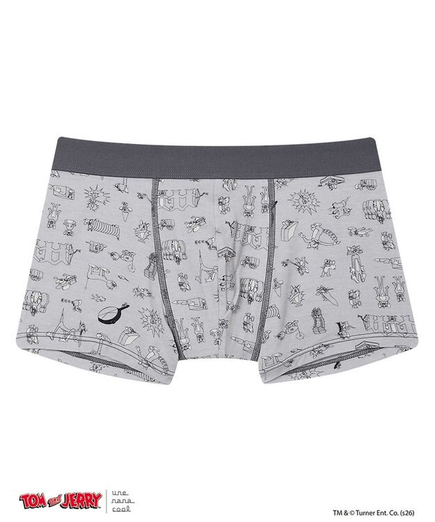 une nana cool トムとジェリー × une nana cool メンズボクサーパンツ グレー
