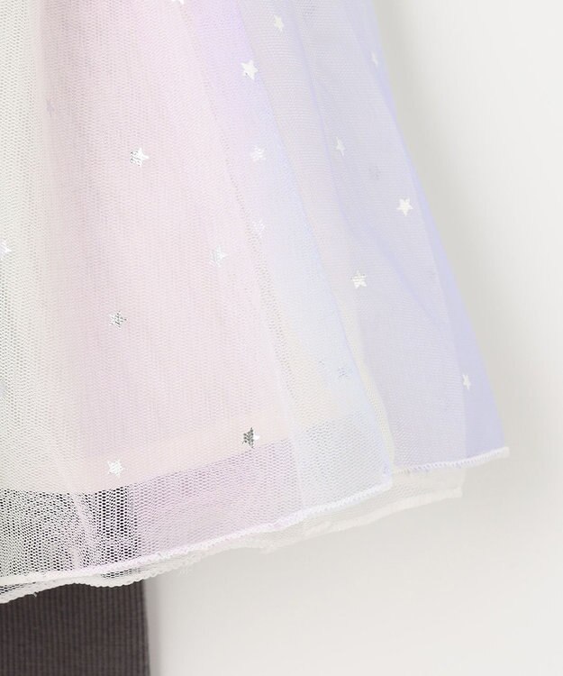 ANY KIDS チュールスカッツ レインボー×グレー