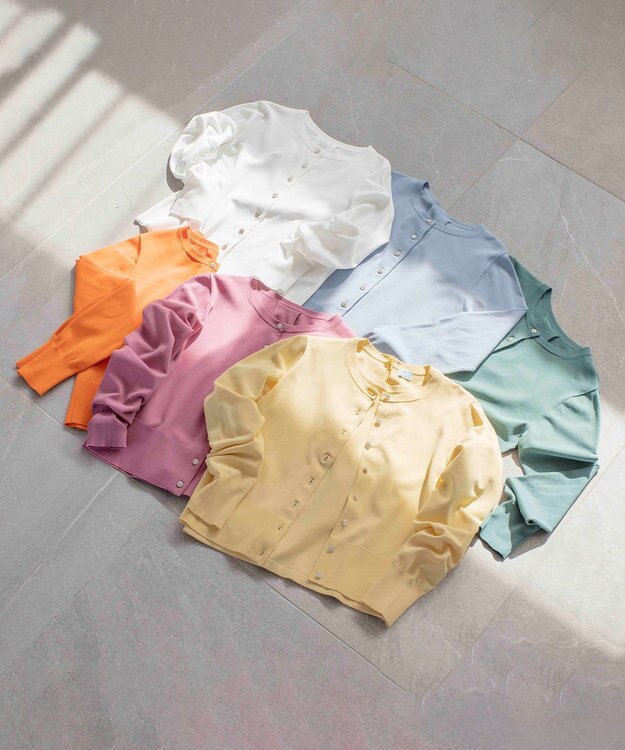 組曲 【UVケア・接触冷感】MINA ニットカーディガン 【WEB限定】クリームイエロー系9