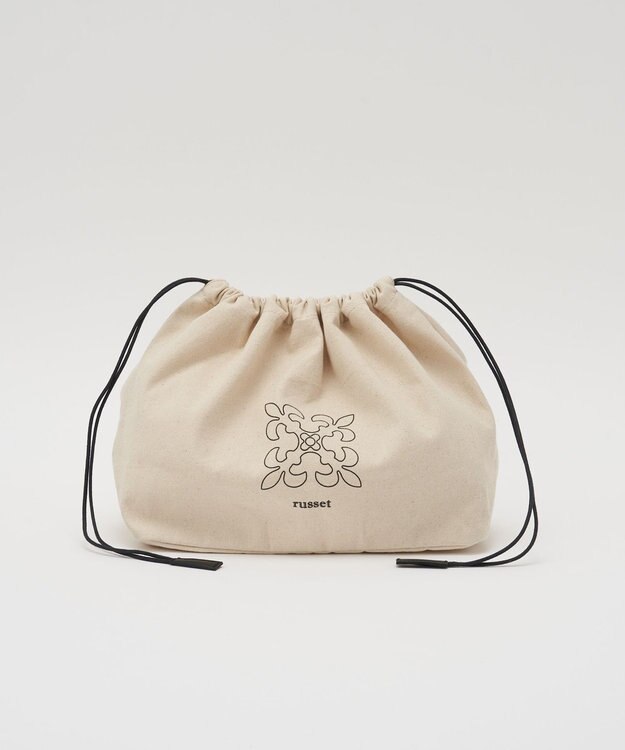 russet 《かごバッグ》インドラフィアワンショルダーバッグ(TI-369) Natural