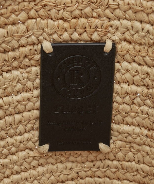 russet 《かごバッグ》インドラフィアワンショルダーバッグ(TI-369) Natural