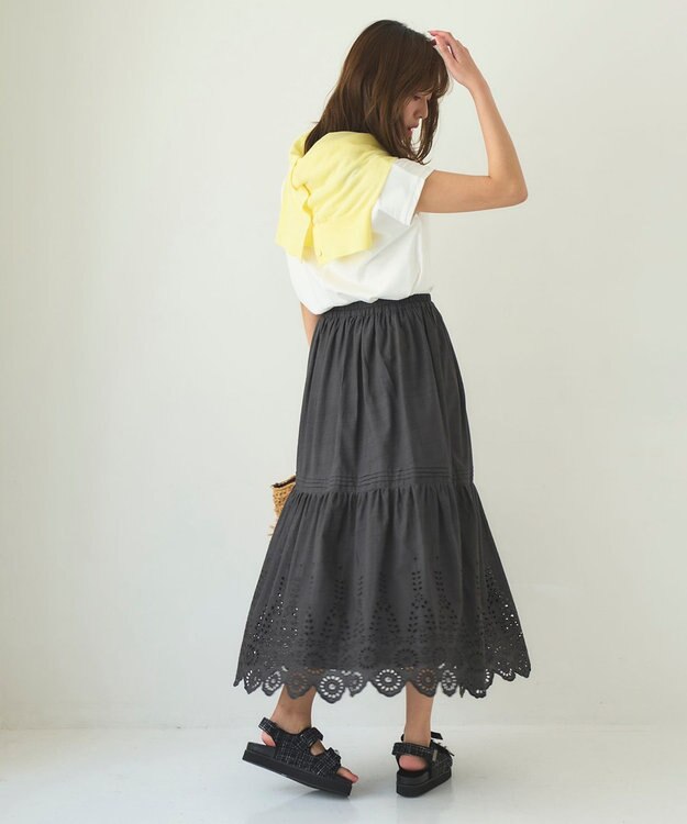 Feroux フレンチスリーブロゴプリント Tシャツ ホワイト系