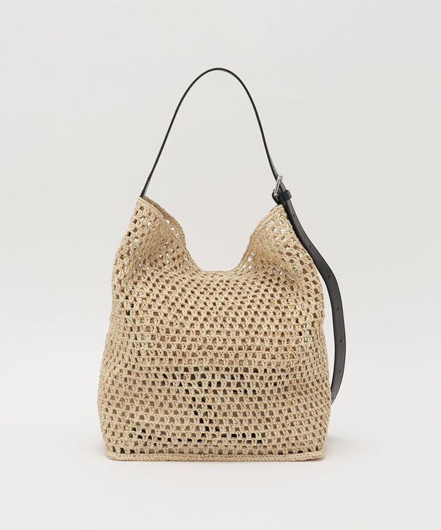 russet 《かごバッグ》インドラフィアワンショルダーバッグ(TI-369) Natural