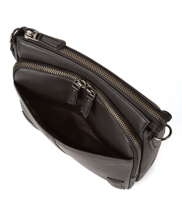 ACE BAGS & LUGGAGE LO HOMME PRESSE アルカイックソフト 本革 縦型ショルダーバッグ 71785 ロ・オム・プレッセ ブラック