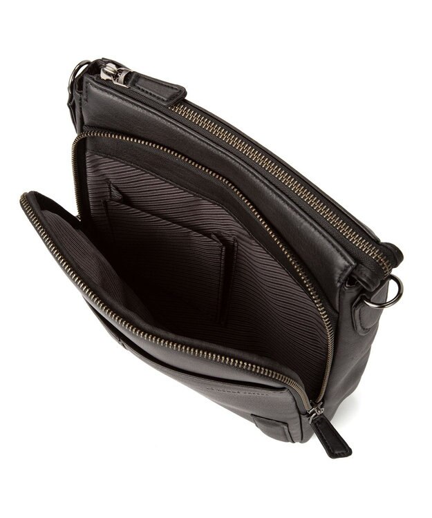 ACE BAGS & LUGGAGE LO HOMME PRESSE アルカイックソフト 本革 縦型ショルダーバッグ 71785 ロ・オム・プレッセ ブラック