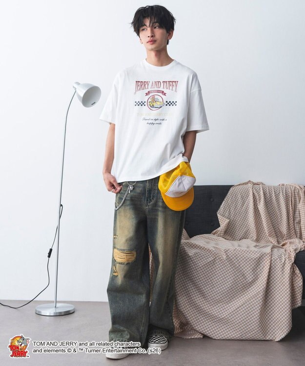 WEGO 【トムとジェリー/グレムリン/バットマン/ユニセックス着用ITEM/SMLサイズ展開】キャラクターズグラフィックT1（SS） 柄1