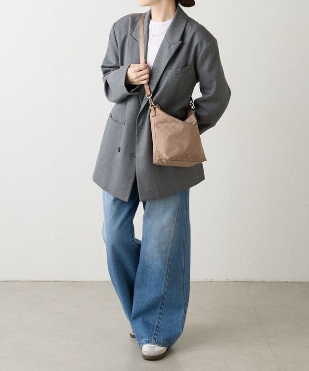 russet ナイロンジャガード2WAYミニショルダーバッグ(CE-1627) Mocha