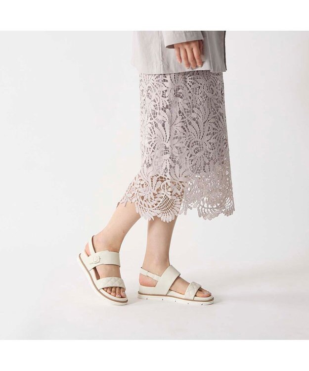 Riz raffinee <Riz raffinee>フッドベッドサンダル アイボリー