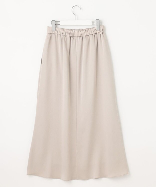 自由区 【XSサイズ～/洗える】チンツサテンタンブラー ナロースカート ベージュ系