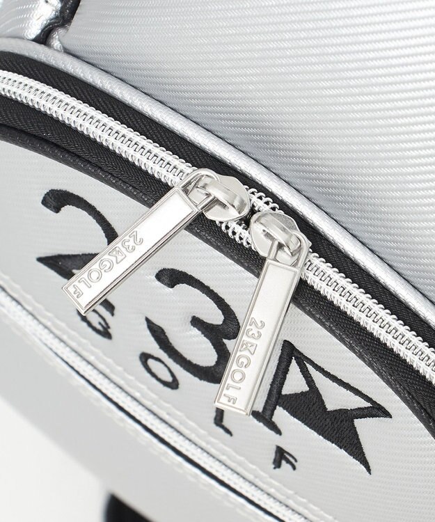 23区GOLF 【UNISEX】セルフスタンドバッグ内蔵キャディバッグ キャリー付き 練習や電車移動に◎ シルバー系