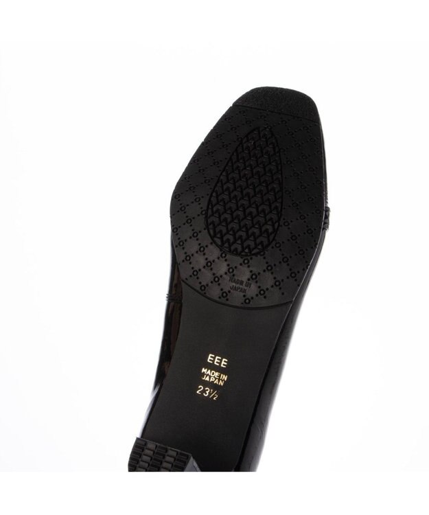 ing <ing>【WEB限定】ヒールアップビットローファー ブラックエナメル