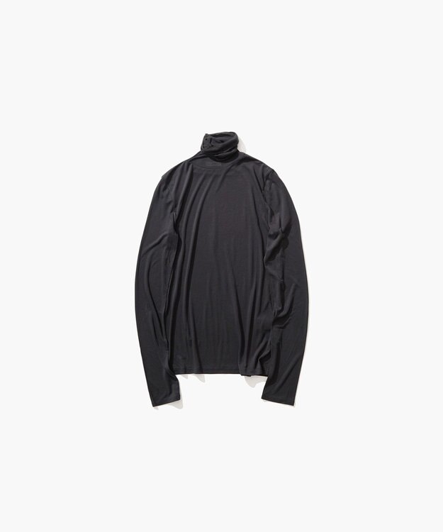 ATON MODAL SILK JERSEY | タートルプルオーバー DARK NAVY