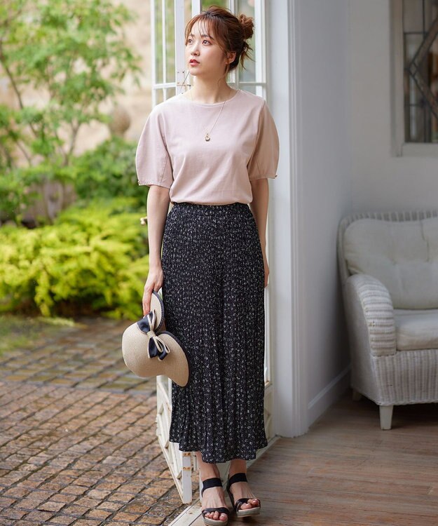 ANY SIS 【洗える】イージープリーツ スカーチョ モノトーン系