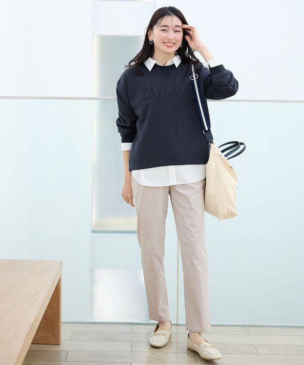 ANY ダンボールエンブロイダリープルオーバー ネイビー