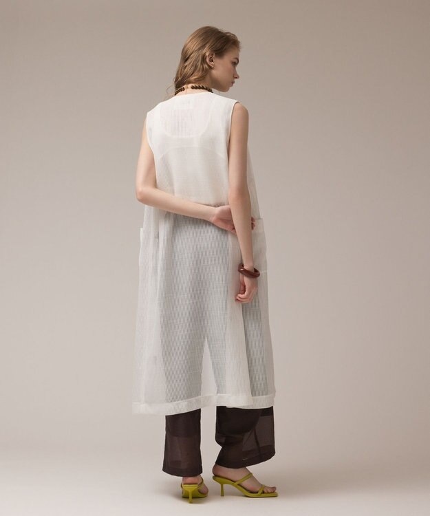 GRACE CONTINENTAL カラミロングジレ ホワイト