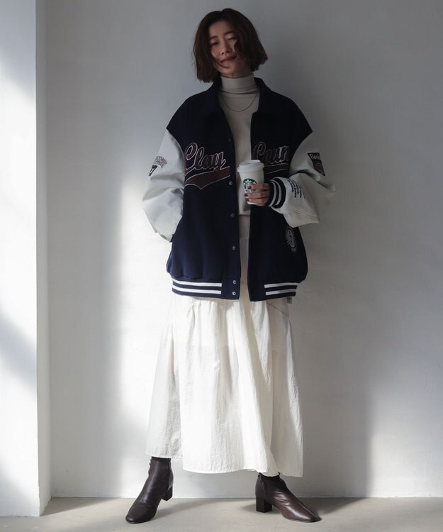 WEGO 【WEB限定/25年秋冬新作/洗濯OK/毛玉レス】タートルネックニット ベージュ