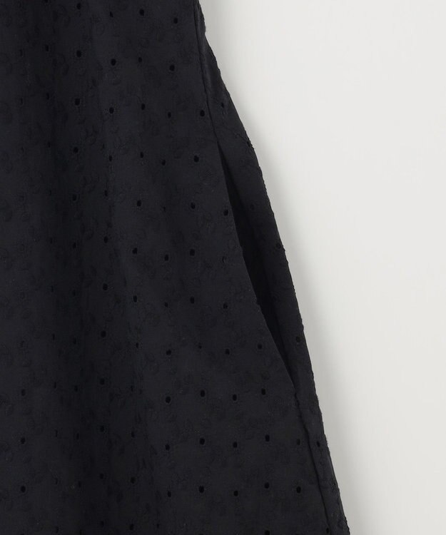 組曲 エンブロイダリーレースフレアスリーブ ワンピース ブラック系