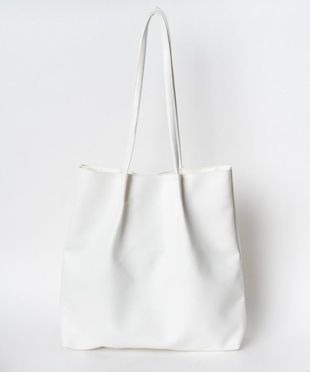 WEGO タックデザイントートバッグ ホワイト