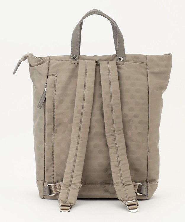 Y'SACCS ドットジャカード　トート型リュック グレージュ